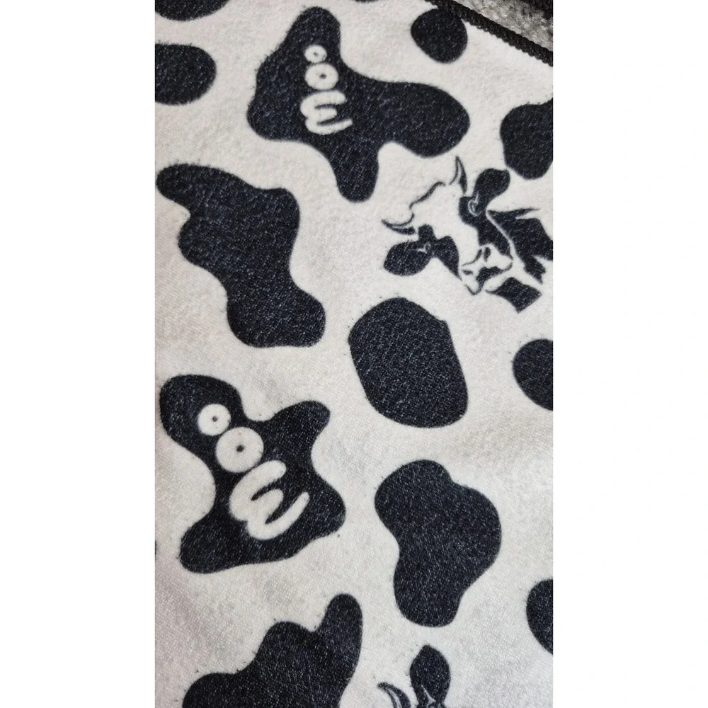 Black & White Cow‎ Spots Hand Towels (Set of 2) 27in x 13in Farmhouse Moo